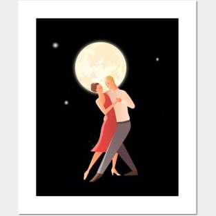 Dance At Home Together With The Moon Lighting Dance Teacher Posters and Art